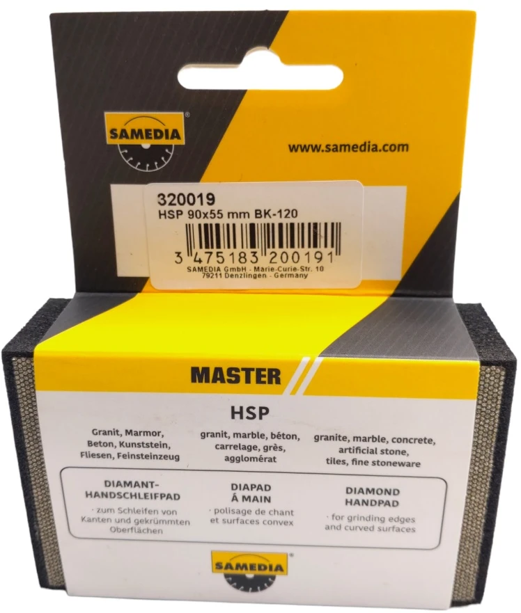 Samedia Šlifavimo padas HSP 90x55 mm BK-120