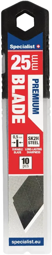 SK2H laužoma geležtė 25 mm, 10 vnt, SPECIALIST+