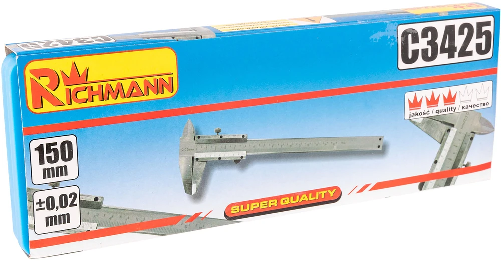 Slankmatis „RICHMANN“ 150 mm 0,02 mm