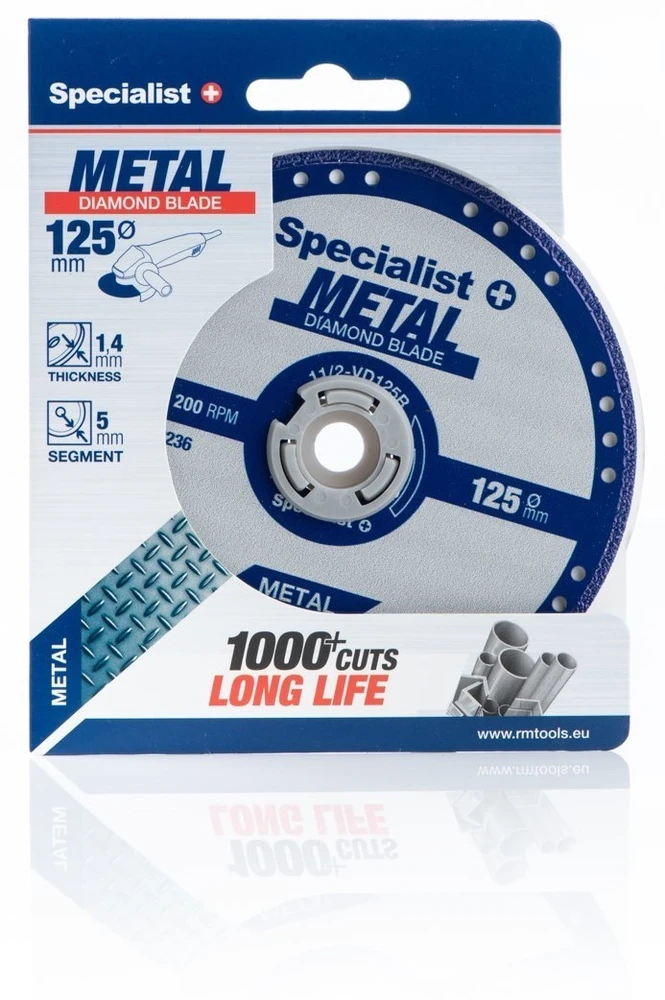 SPECIALIST+ deim. pj. diskas metalui 125x1.4x22.23 mm