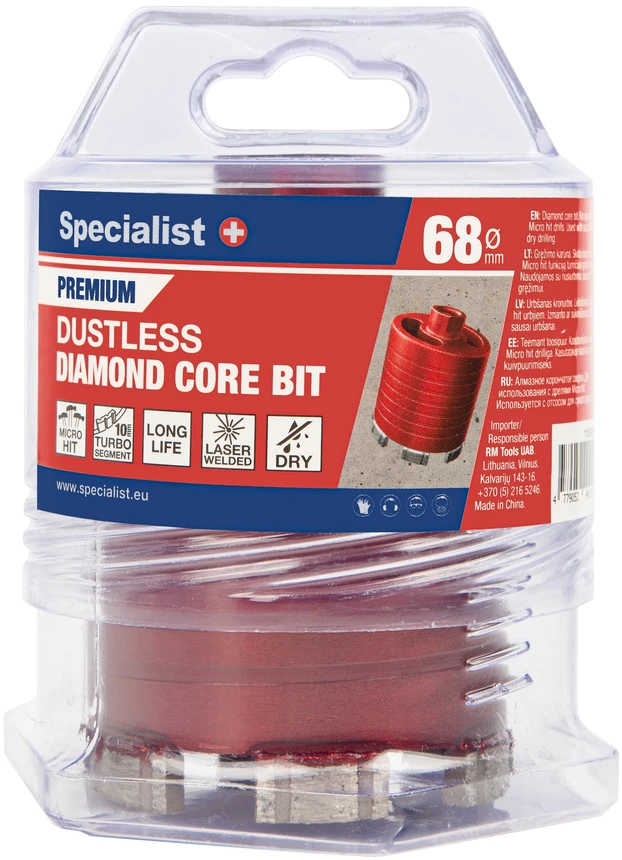 Deimantinė gręžimo karūna Specialist+ 11/2-9268; M16; 68 mm