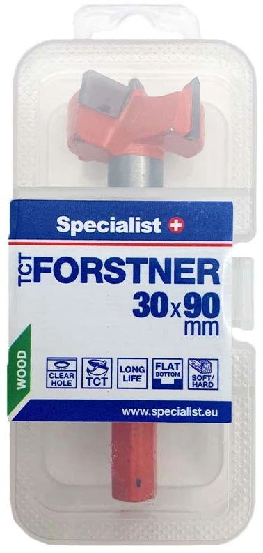 Grąžtas SPECIALIST+ freza FORSTNER, 30 x 90 mm