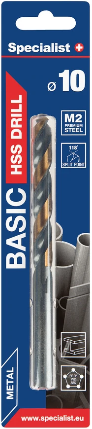 SPECIALIST+ metalo grąžtas BASIC, 10 mm