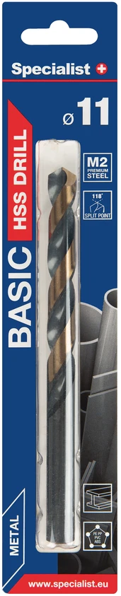 SPECIALIST+ metalo grąžtas BASIC, 11 mm