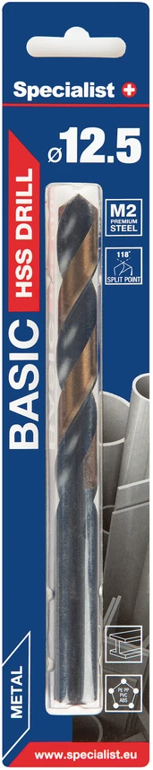 SPECIALIST+ metalo grąžtas BASIC, 12.5 mm
