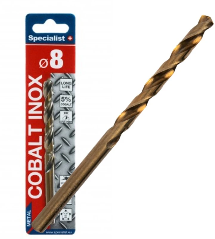 SPECIALIST+ metalo grąžtas COBALT, 8 mm