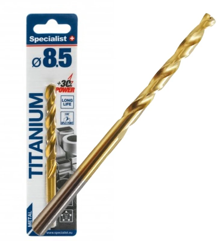 SPECIALIST+ metalo grąžtas TITAN, 8.5 mm