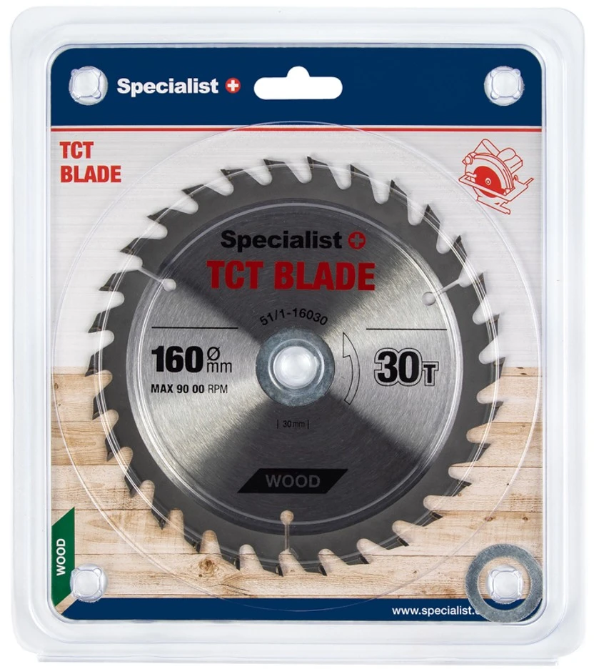 Medžio pjovimo diskas SPECIALIST+, 160 mm, 30 dantų, 30/20/16 mm