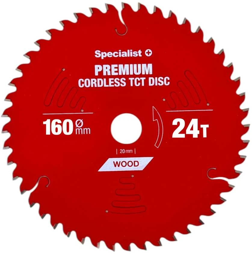 Pjovimo diskas 160x24Tx20mm, Cordless PREMIUM, SPECIALIST+