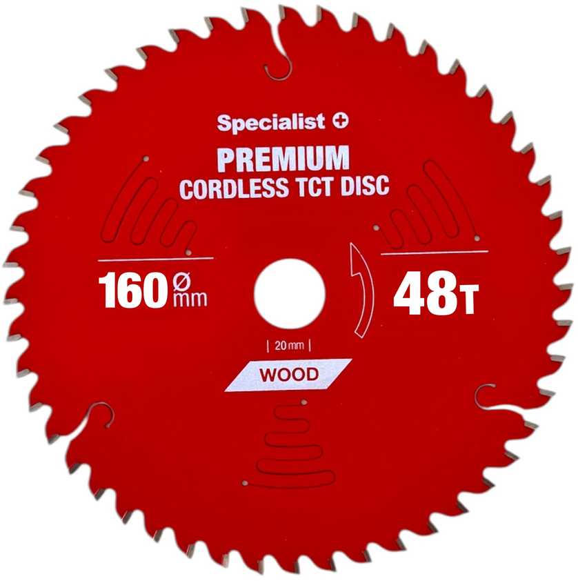 Pjovimo diskas 160x48Tx20mm, Cordless PREMIUM, SPECIALIST+