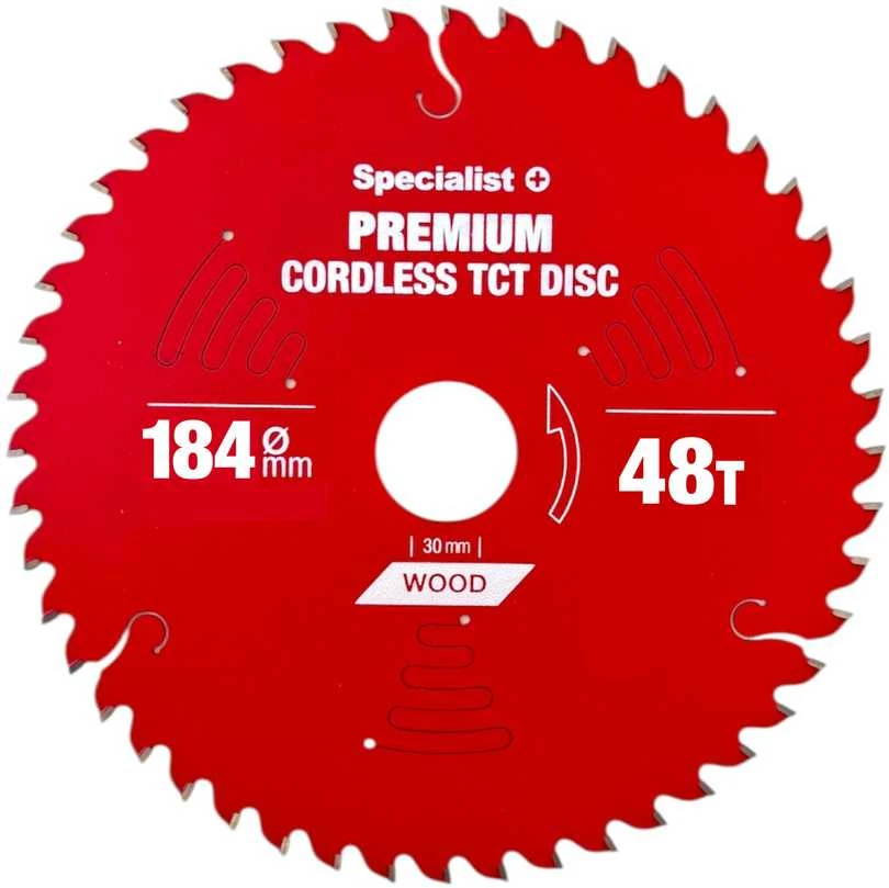 Pjovimo diskas 184x48Tx20/16mm, Cordless PREMIUM, SPECIALIST+