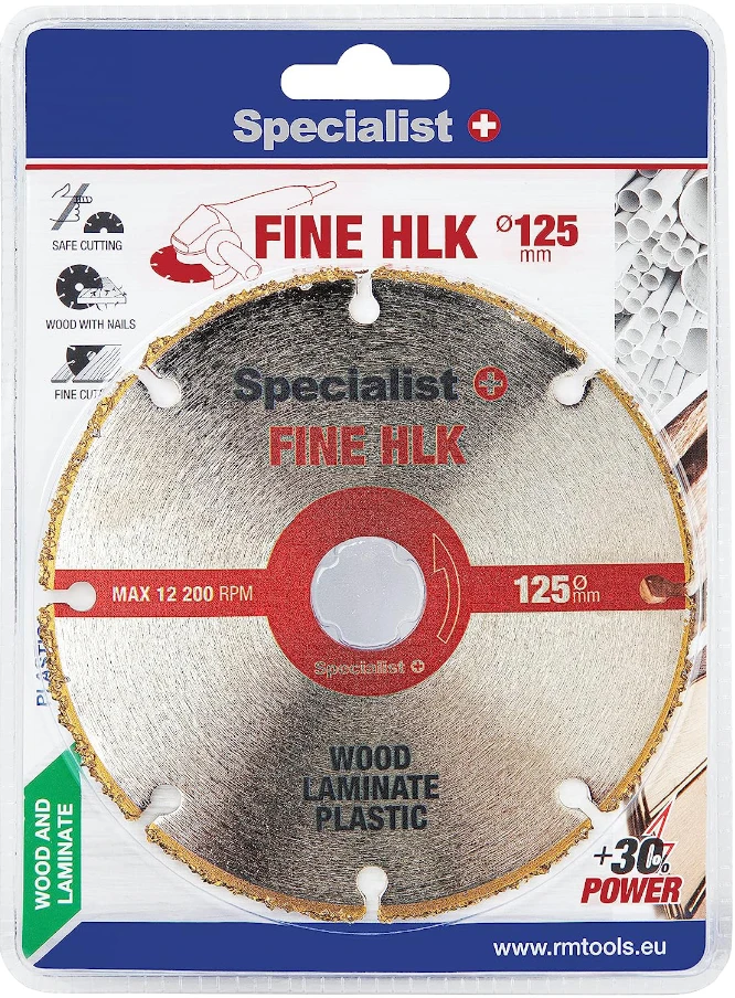 SPECIALIST+ pjovimo diskas FINE HLK, 125 mm