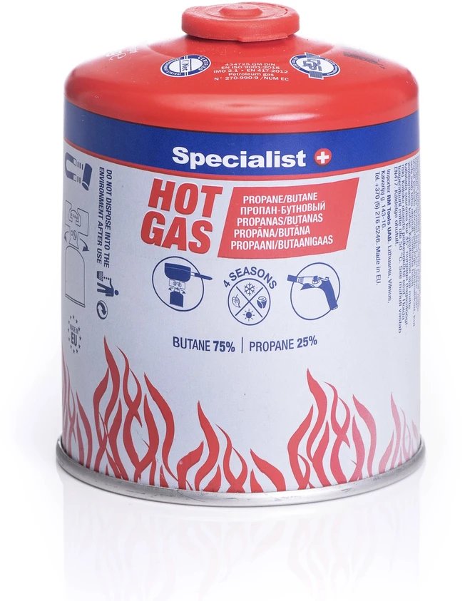SPECIALIST+ propano-butano dujos, 450 g.