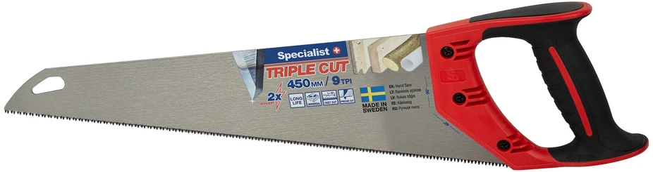 SPECIALIST+ rankinis pjūklas TRIPLE CUT 450mm, 9TPI