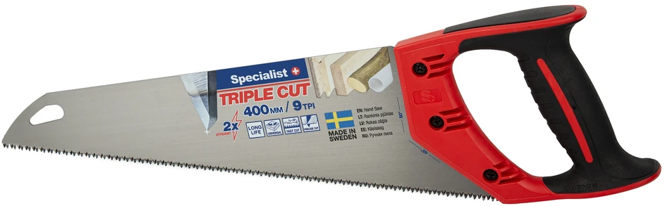 SPECIALIST+ rankinis pjūklas TRIPLE CUT 400mm, 9TPI