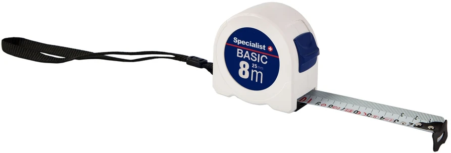 SPECIALIST+ ruletė BASIC 8 m, 25 mm