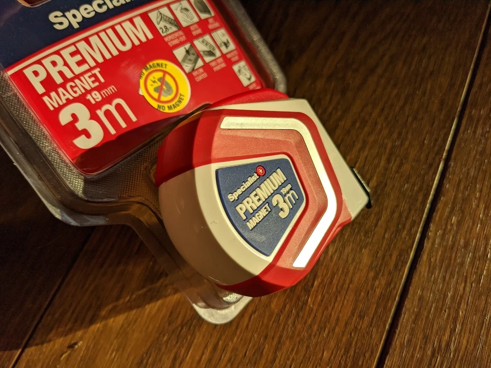 SPECIALIST+ ruletė PREMIUM 3 m, 19 mm