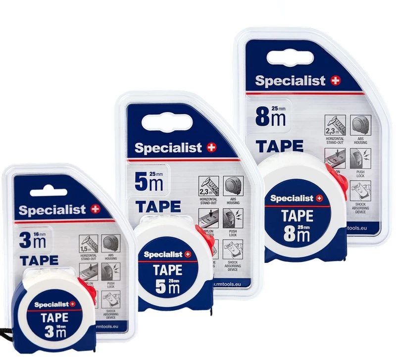 SPECIALIST+ ruletė TAPE 8 m, 25 mm