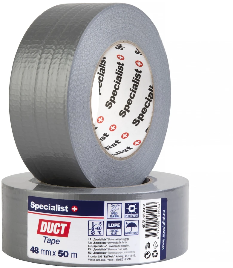 SPECIALIST+ univ. lipni juosta, 48 mm x 50 m, pilka