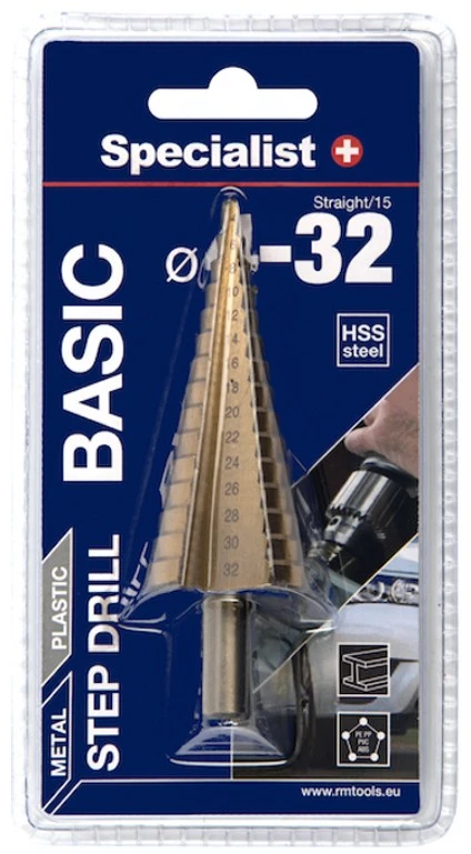 Pakopinis grąžtas Specialist Basic; 4-32 mm