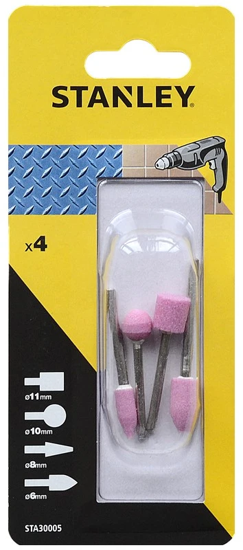 Stanley STA.KAMIENIE SZLIFIERSKIE 4vnt. fi 3mm