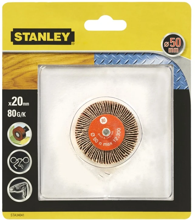 Stanley Šlifavimo pop. ratukas 20 x 20 mm, 80 g
