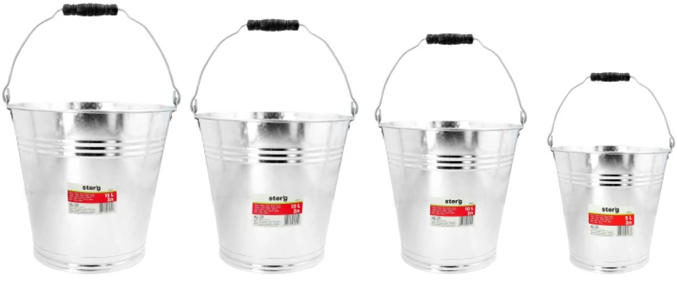 Sterg Cinkuotas metalinis kibiras, 12l