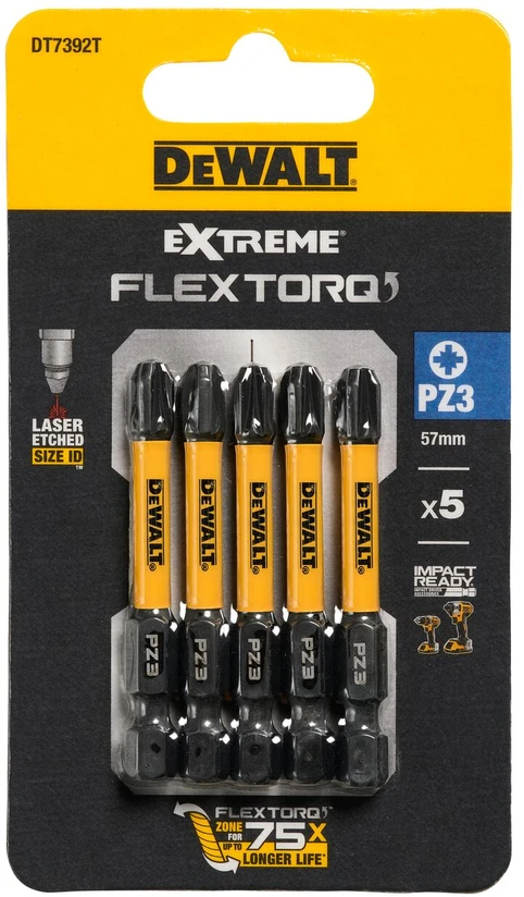 DEWALT KOŃCÓWKA UDAROWA PZ3x50 5szt. EXTREME IMPACT TORSION