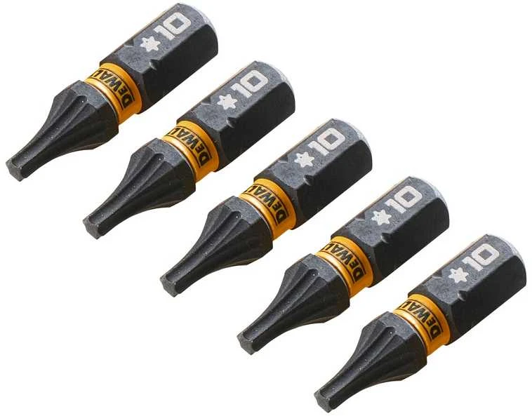 DEWALT KOŃCÓWKA UDAROWA T10x25 5szt. EXTREME IMPACT TORSION