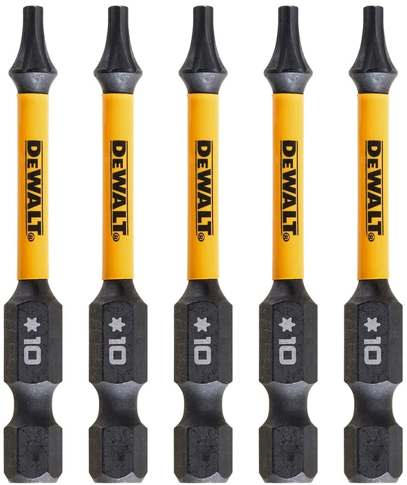 Sukimo antgaliukai FLEXTORQ T10 57 mm, DeWALT, 5 vnt.
