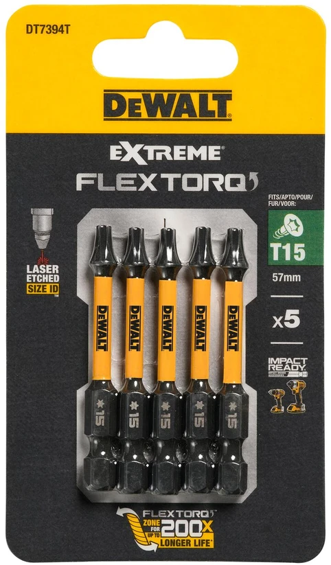 DEWALT KOŃCÓWKA UDAROWA T15x50 /5szt. EXTREME IMPACT TORSION