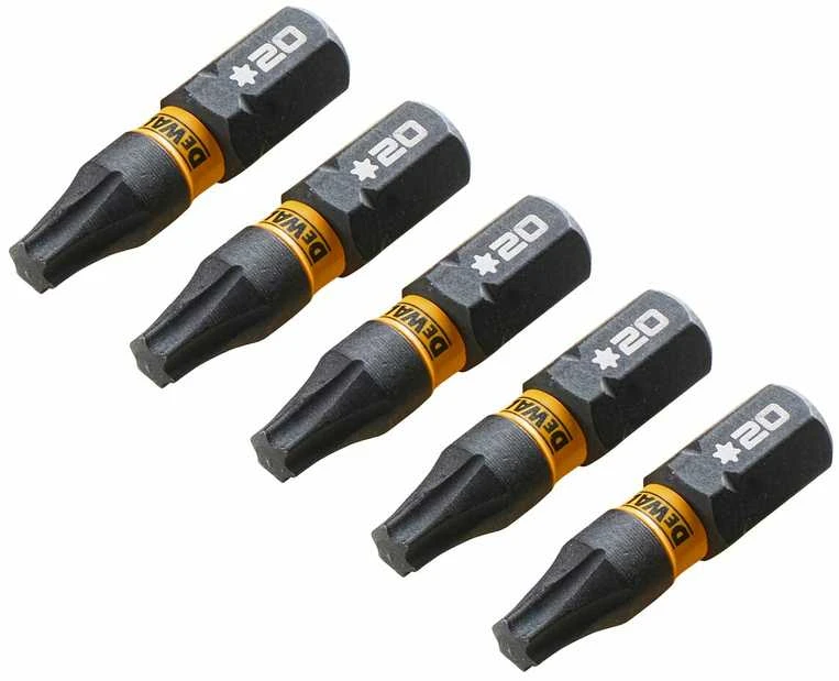 DEWALT KOŃCÓWKA UDAROWA T20x25 /5szt. EXTREME IMPACT TORSION