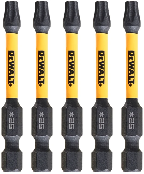 Sukimo antgaliukai FLEXTORQ T25 57 mm, DeWALT, 5 vnt.
