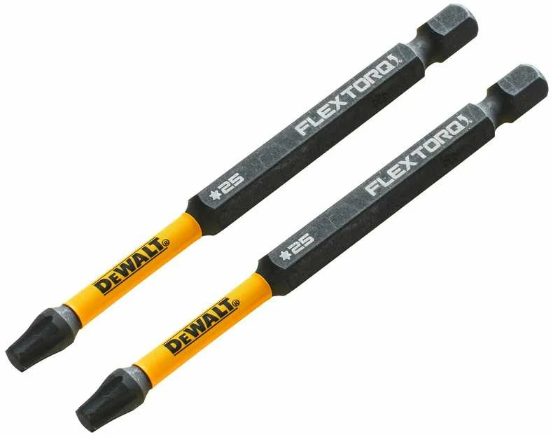 Sukimo antgaliukai FLEXTORQ T25 89 mm, DeWALT, 2 vnt.