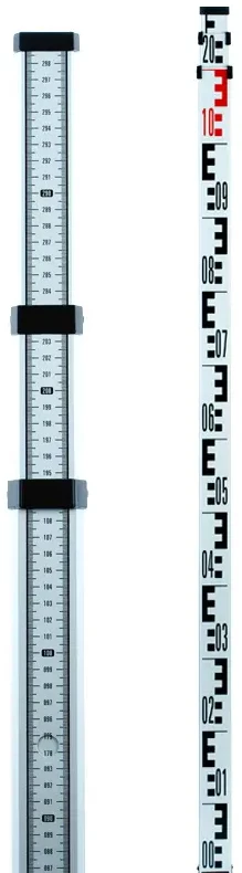 Teleskopinė aliumininė niveliavimo liniuotė STAFF 3 m. ADA Instruments