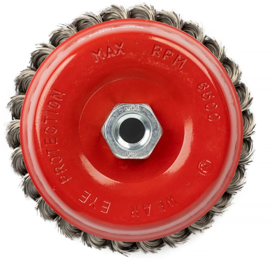 Vielinė šlifavimo taurė, suktos vielos, 120 mm, M14, SPECIALIST+