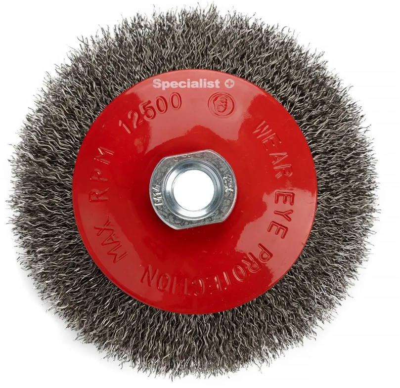 Vielinis šlifavimo diskas, tiesios vielos, 115 mm, M14, SPECIALIST+
