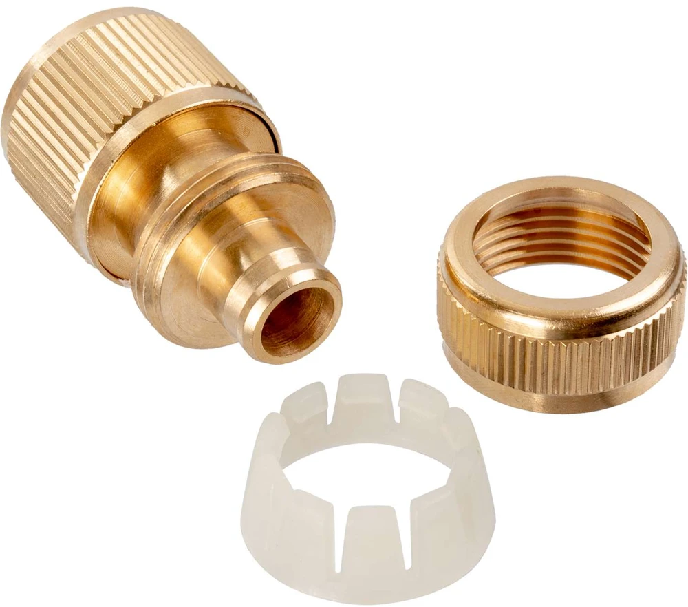 Xtline Žalvarinė jungtis su STOP mech. 1/2"