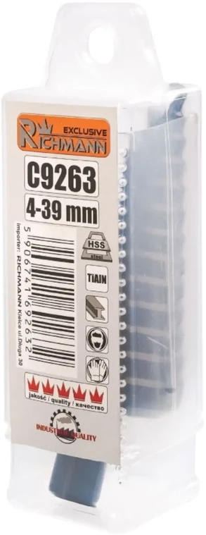 Žingsninis grąžtas 4 - 39 mm RICHMANN