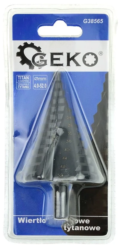 Žingsninis grąžtas 4-52mm, GEKO