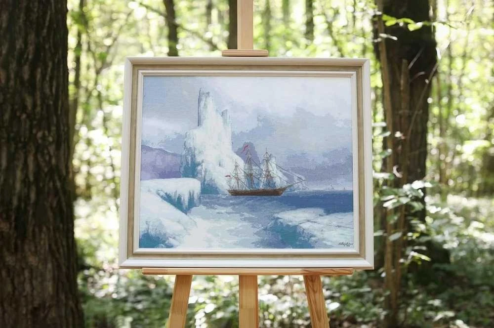 Beldizart Siuvinėjimo kryželiu rinkinys "Ledo kalnai" 56,5x46,5 cm S/MK099