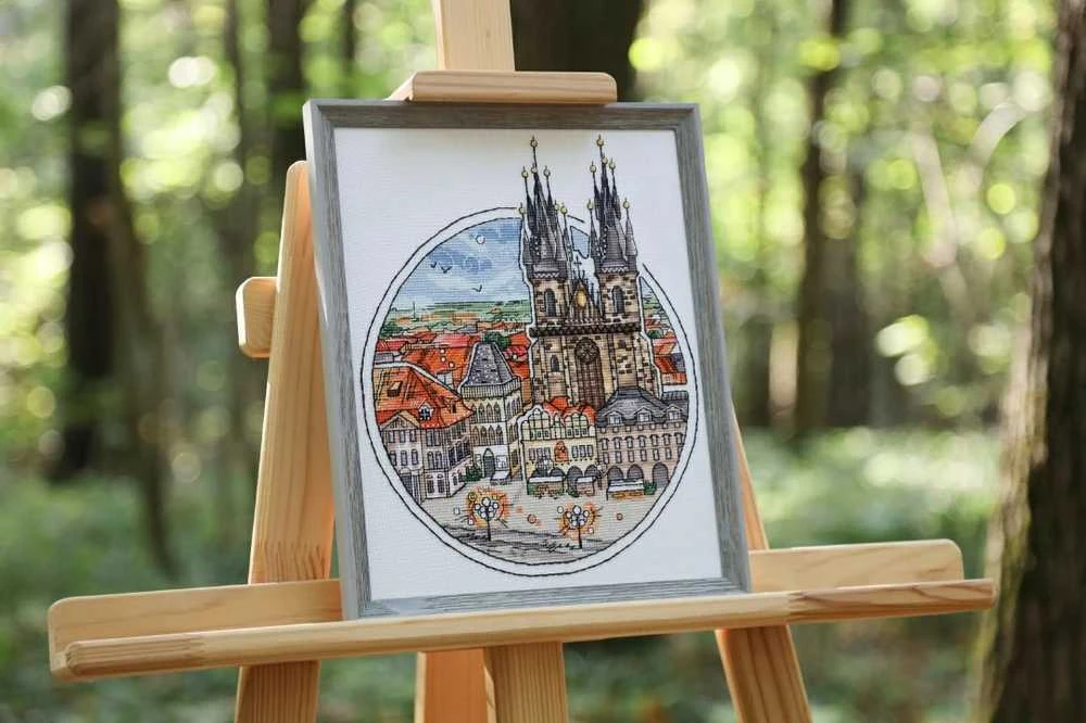 Beldizart Skaičiuojamo kryželiu siuvinėjimo rinkinys "Pasakų Praha" 21.5x25.8 cm S/GM059