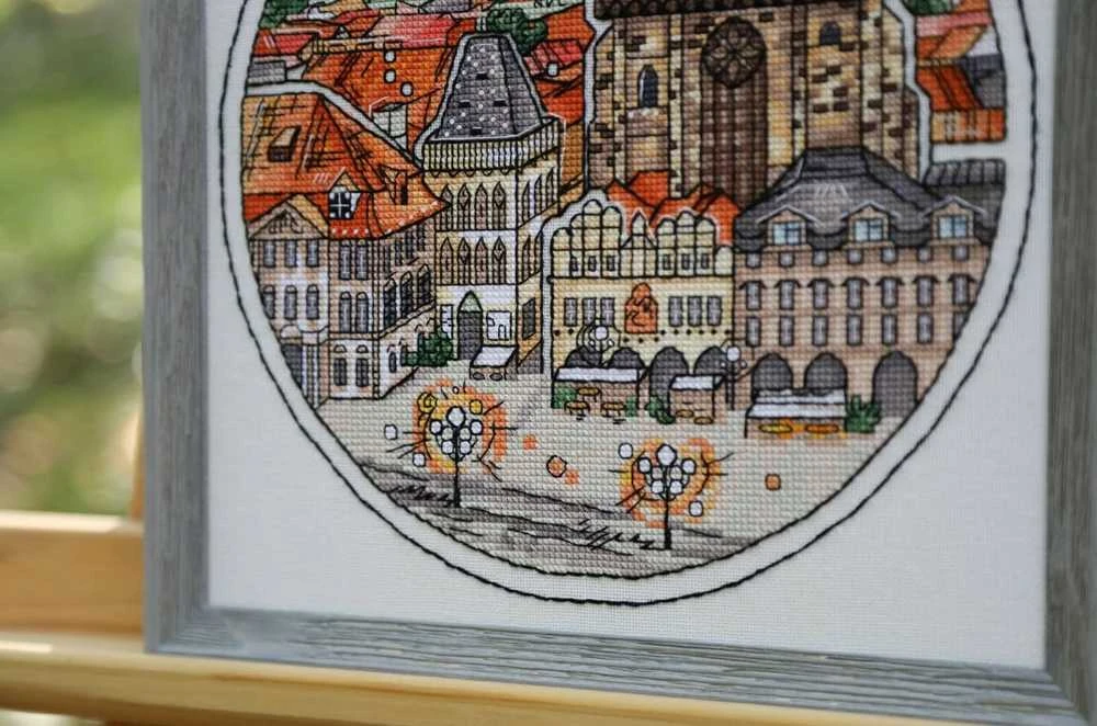 Beldizart Skaičiuojamo kryželiu siuvinėjimo rinkinys "Pasakų Praha" 21.5x25.8 cm S/GM059