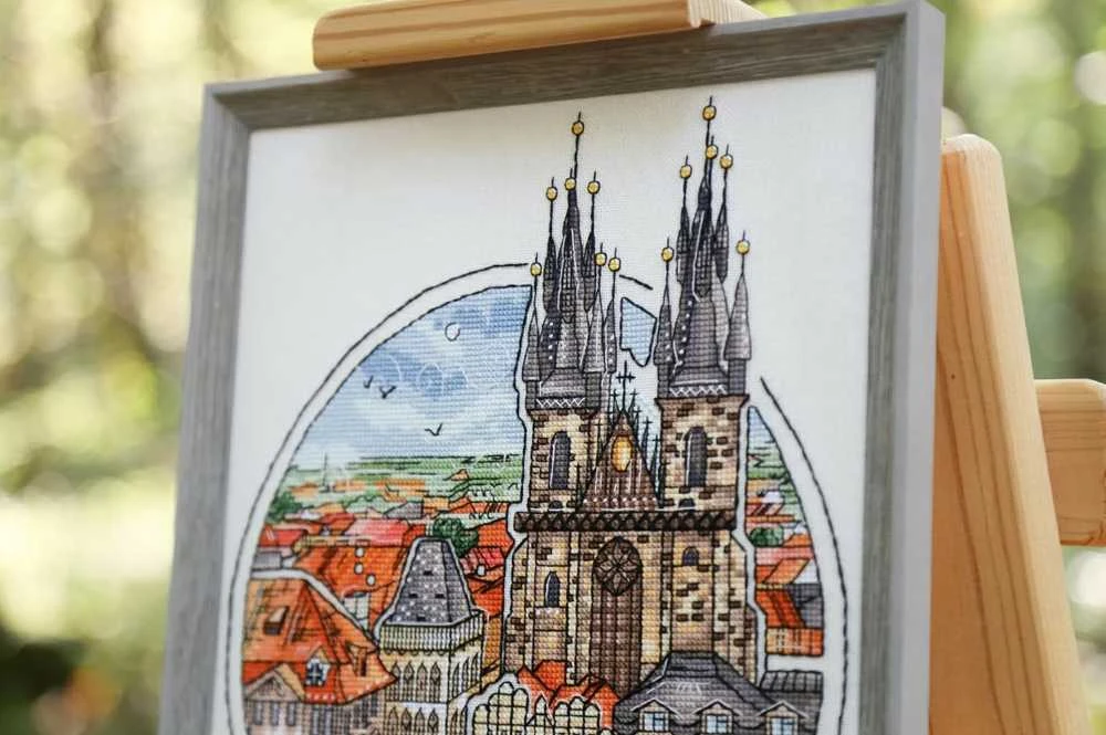 Beldizart Skaičiuojamo kryželiu siuvinėjimo rinkinys "Pasakų Praha" 21.5x25.8 cm S/GM059