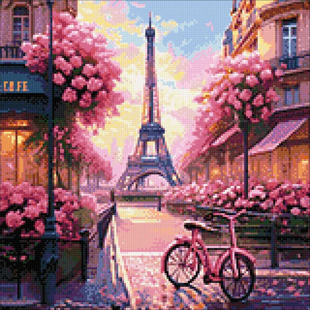 Wizardi Beldizart Deimantinio paveikslo rinkinys "Paris" 40x40 cm WD3214