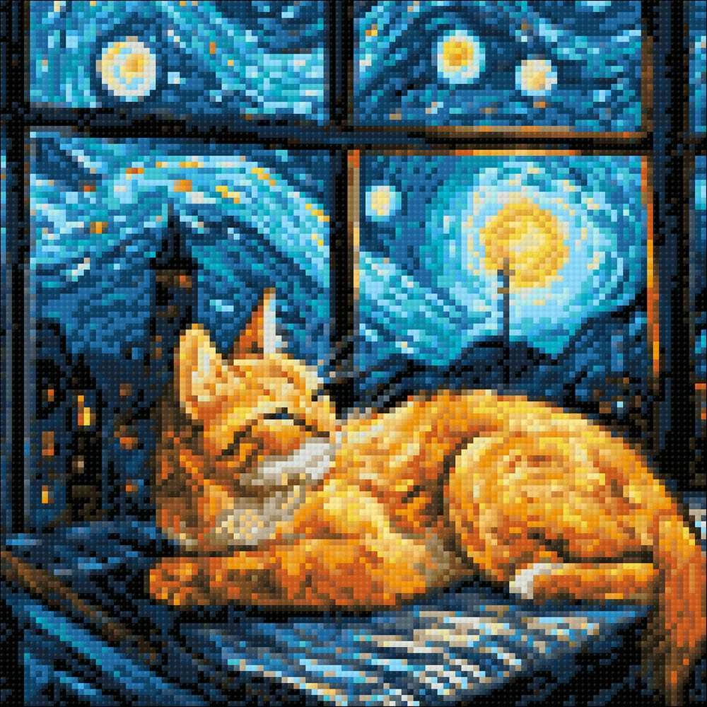 Wizardi Beldizart Deimantinės tapybos rinkinys "Raudona Masterpiece" 30x30 cm WD3213