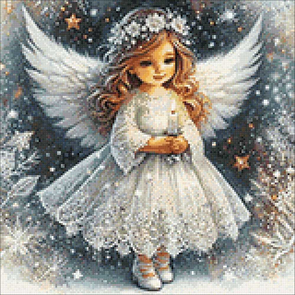 Wizardi Beldizart Deimantų tapybos rinkinys "Mažasis angelas" 40x40 cm WD3207