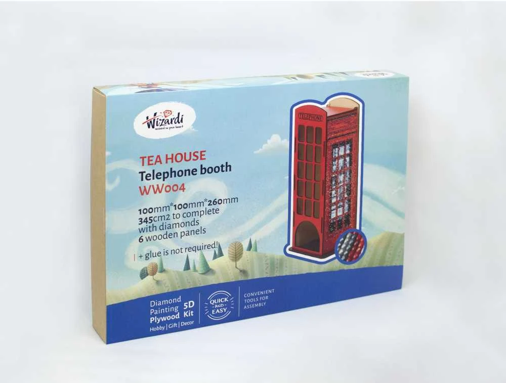 Wizardi Wood Beldizart (Dėžutės leidimas) Telefoninė būdelė WW004