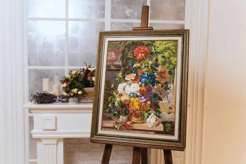 Beldizart Siuvinėjimo kryželiu rinkinys "Gėlė" 55.5 × 42.5 cm 1722 S/MK070
