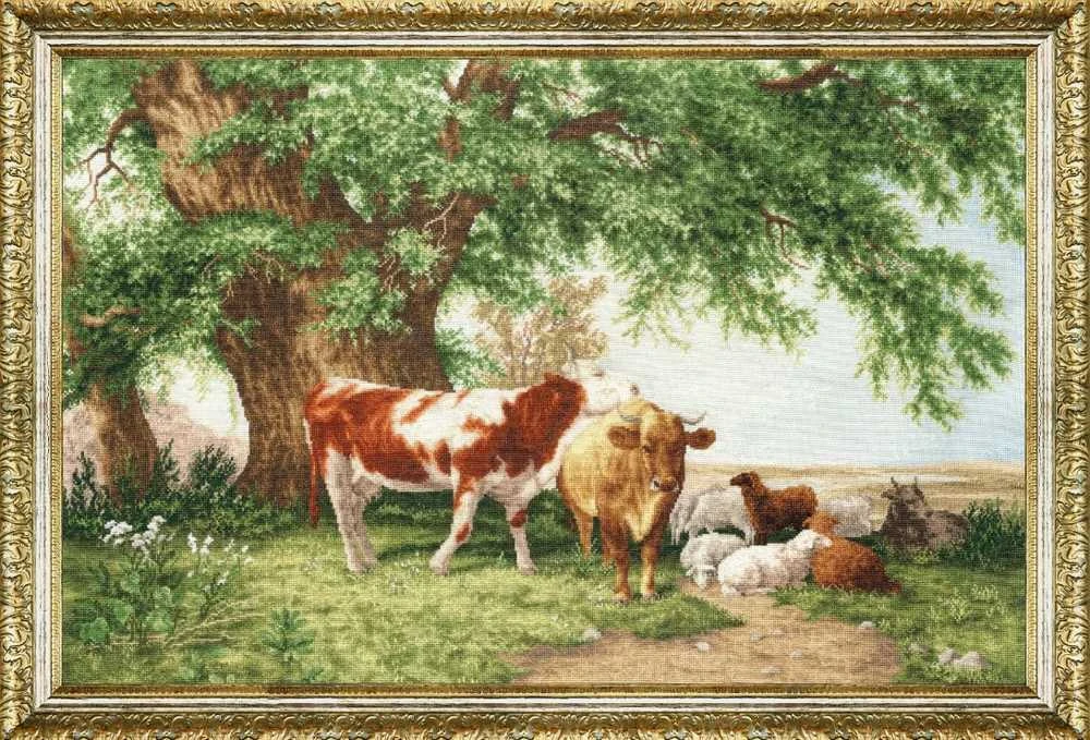 Beldizart Siuvinėjimo rinkinys "Briedis po medžiais" 40x60 cm S/MK112